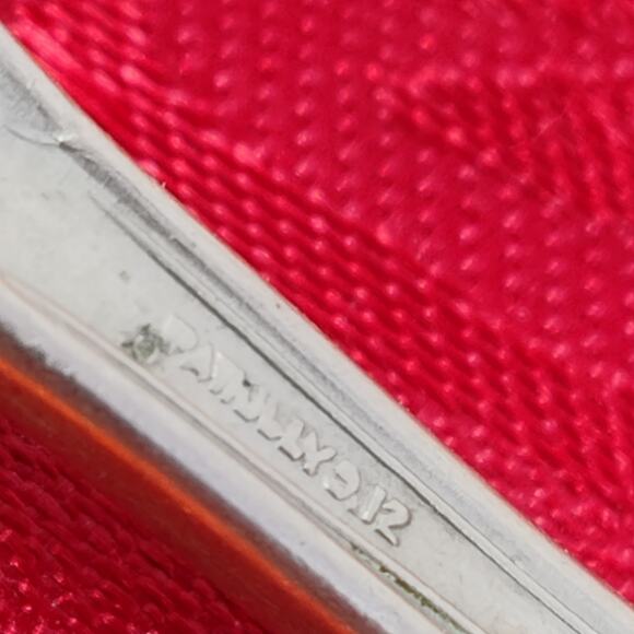 Wm. Rogers German Silver Dinner Fork PAT July 9,12 Ornate Flowers - Picture 7 of 9